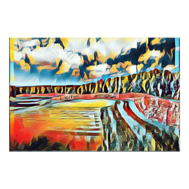 Abstract Serene landscape Photo Print (Front)