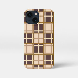 Abstract Shades of Brown iPhone 13 Mini Case