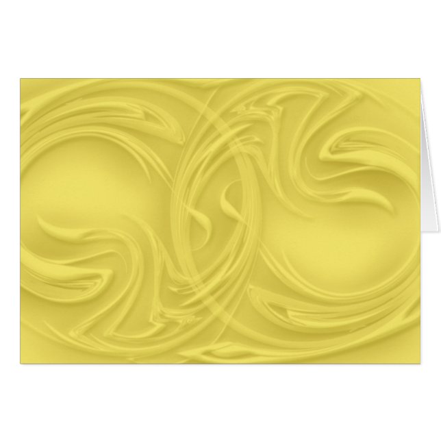 Abstract Shadow Curls Over Yellow Blank Inside (Front Horizontal)