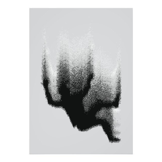 Abstract Shadowfall: Fluid Silhouette Photo Print (Front)