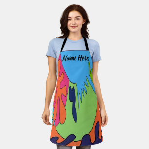 Abstract Shape, dachshund  add text, Apron