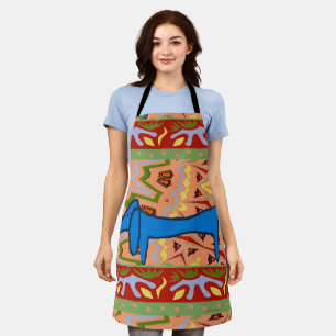 Abstract Shape, dachshund  add text, Apron