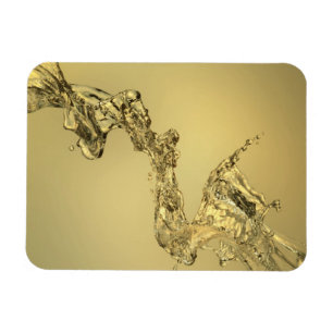 Abstract Shape Formed by Splashing Water Magnet