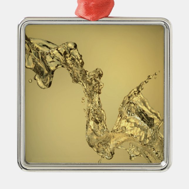 Abstract Shape Formed by Splashing Water Metal Ornament (Front)