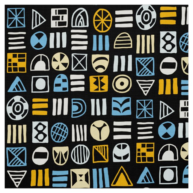 Abstract Shapes 060617 Pattern - Colours 02 Fabric (Swatch)