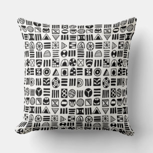 Abstract Shapes 060617 Pattern Throw Pillow