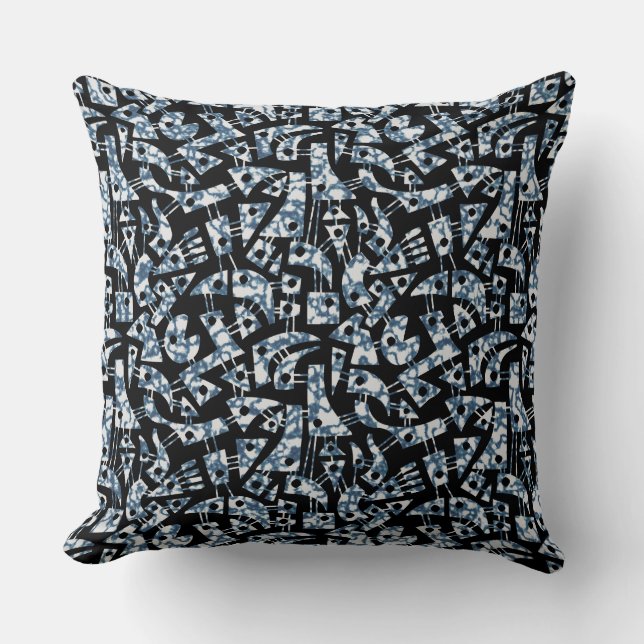 Abstract Shapes 180318 - Cloud Throw Pillow (Front)