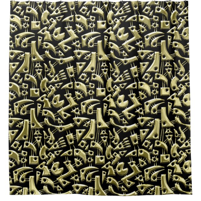 Abstract Shapes 180318 - Shiny Gold (Front)