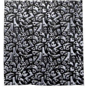 Abstract Shapes 180318 - Shiny Silver