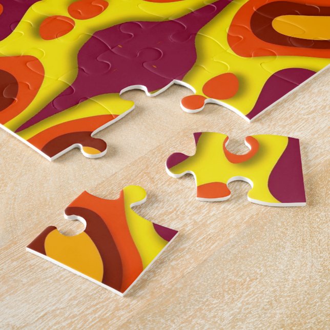 Abstract Shapes and Colours Interplay Jigsaw Puzzle (Side)