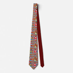 Abstract Shapes and colours Tie