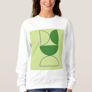 abstract shapes art sweatshirt