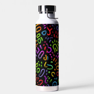 Abstract Shapes Art Water Bottle