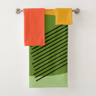 Abstract Shapes  Bath Towel Set