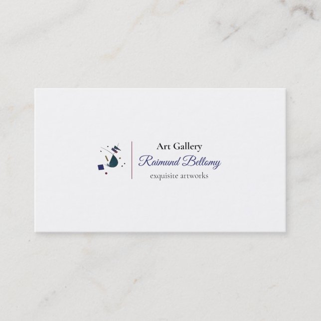 Abstract Shapes Business Card (Front)