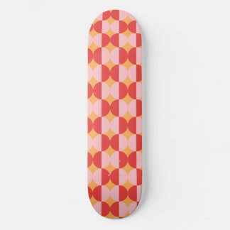 Abstract shapes colourful pattern skateboard