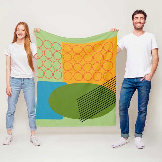 Abstract Shapes  Fleece Blanket (In Situ)