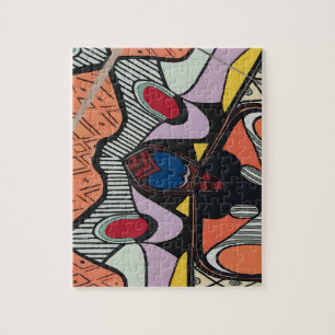 Abstract Shapes, Matisse Style, add text, Jigsaw Puzzle