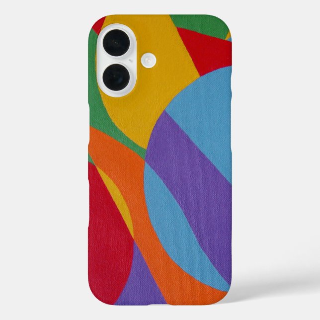 Abstract Shapes Modern Art Phone Case (Back)