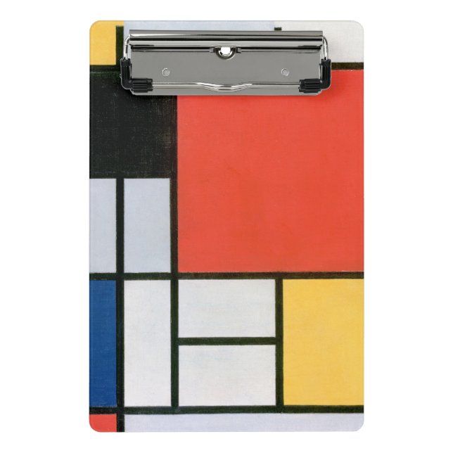 Abstract Shapes Mondrian Mini Clipboard (Front)