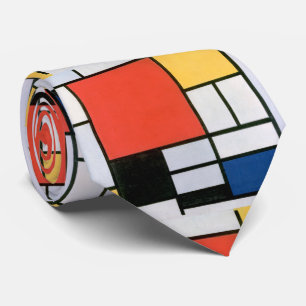 Abstract Shapes Mondrian Tie
