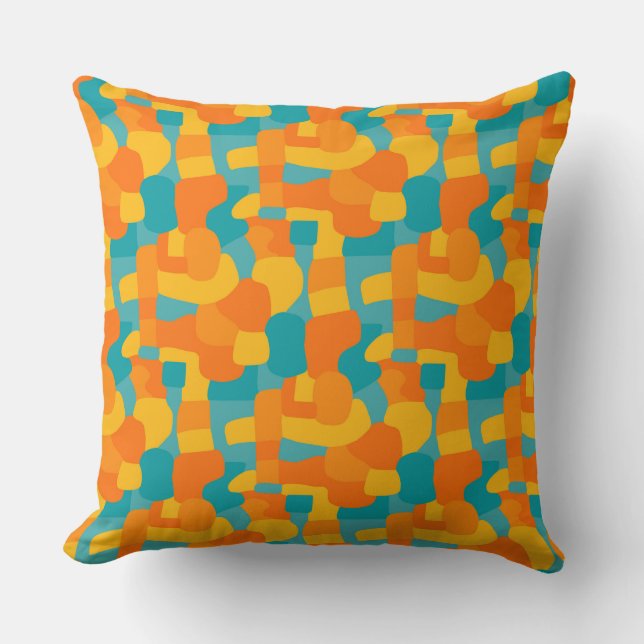 Abstract Shapes Mosaic 310722. Throw Pillow (Front)