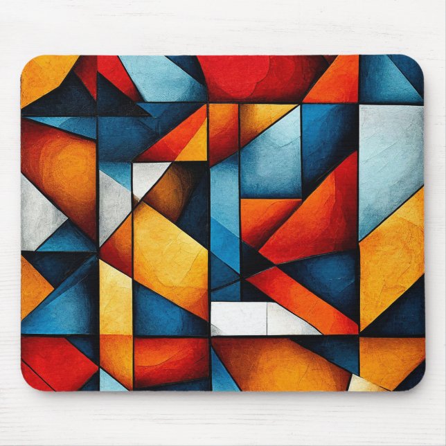 Abstract shapes mouse pad (Front)