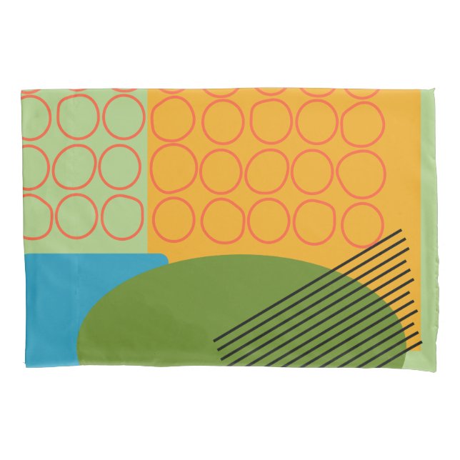 Abstract Shapes  Pillowcase (Front)