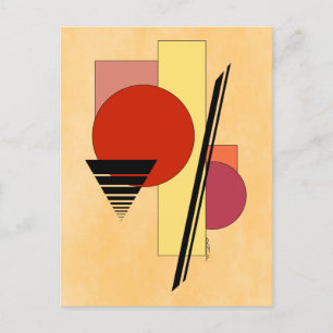 Abstract Shapes Postcard