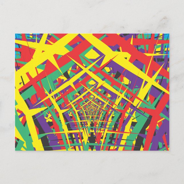 Abstract shapes postcard (Front)