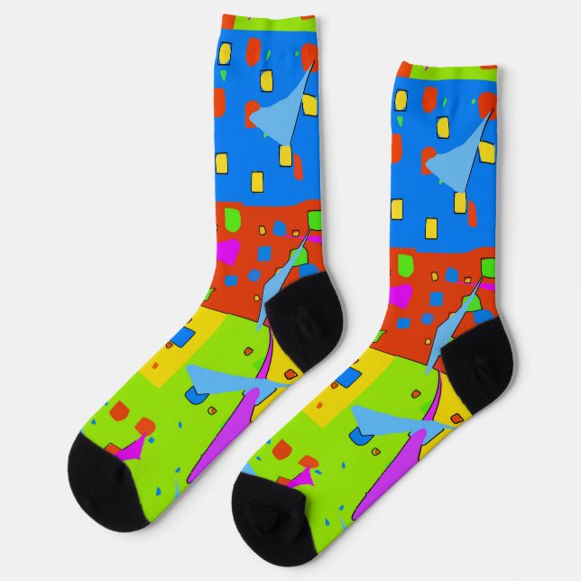 Abstract Shapes Socks (Left)