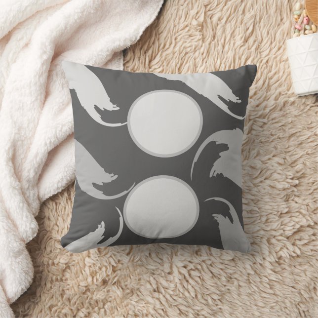 Abstract Shapes Throw Pillow (Blanket)