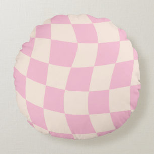 Abstract Shapes Throw Pillow in Warm Palette Color