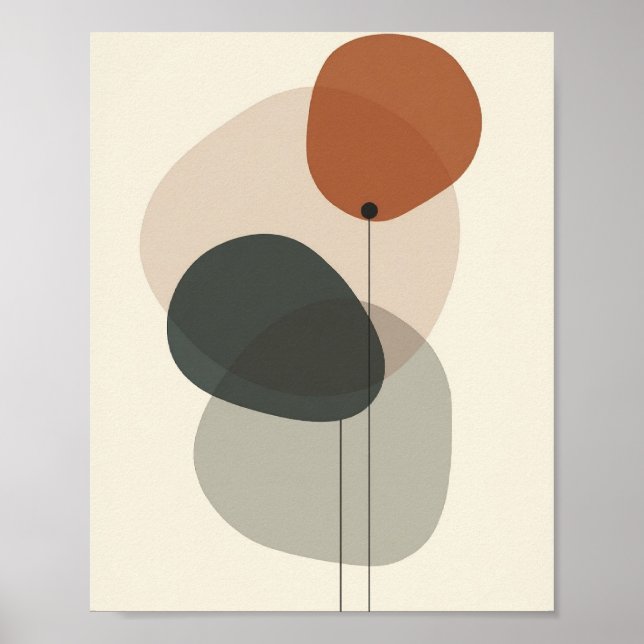 Abstract Shapes Wall Art (Front)