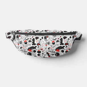 Abstract Shapescape Pattern Fanny Pack