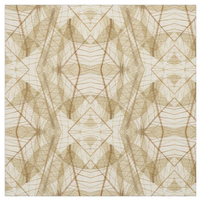 Abstract Sheer Cream Beige Pattern Fabric (Swatch)