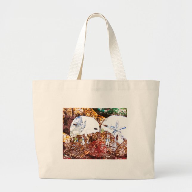 Abstract Shells Large Tote Bag (Front)