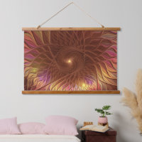 Abstract Shining Brown Plant Striking Fractal Art