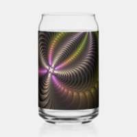 Abstract Shiny Trippy Colourful 3D Fractal Art