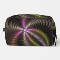 Abstract Shiny Trippy Colourful 3D Fractal Art