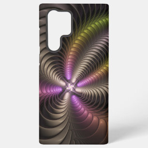 Abstract Shiny Trippy Colourful 3D Fractal Art Samsung Galaxy Case