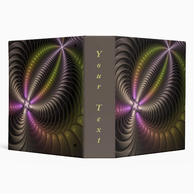 Abstract Shiny Trippy Colourful 3D Fractal Art Tex Binder (Background)