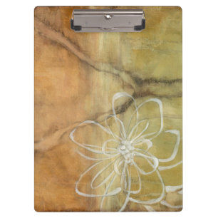 Abstract Silhouette Painting on Tan Background Clipboard