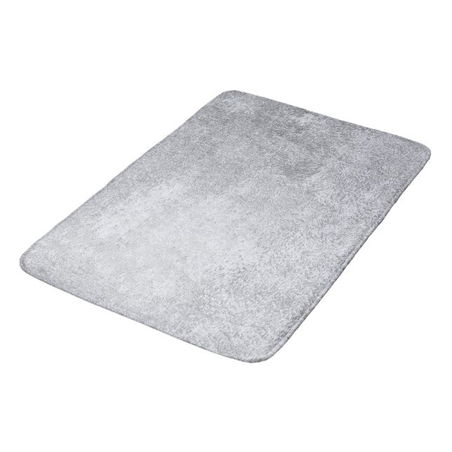 Abstract silver paper bath mat (Angled)