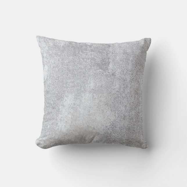 Abstract silver paper throw pillow (Front)