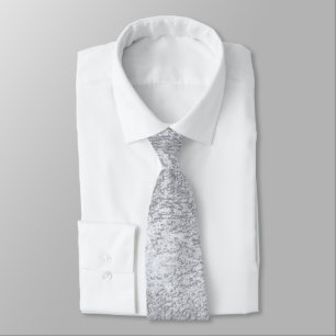 Abstract silver paper tie