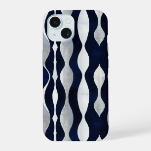 Abstract Silver Pattern iPhone 15 Case