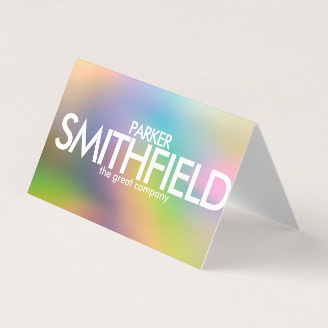 Abstract Simple Color Business Card (Front)