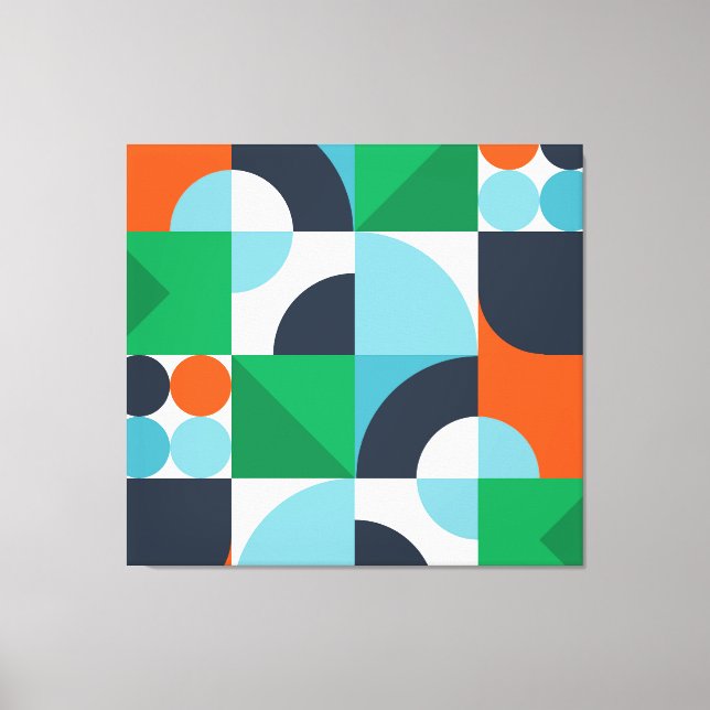 Abstract simple shapes and shapes canvas print (Front)