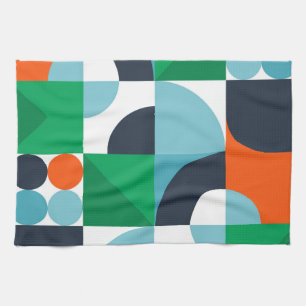 Abstract simple shapes and shapes kitchen towel